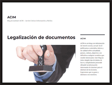 Tablet Screenshot of acim.es
